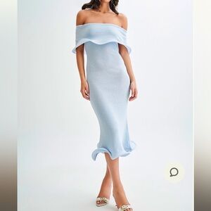 Meshki Molly Off Shoulder Knit Midi Dress - NEW WITH TAGS